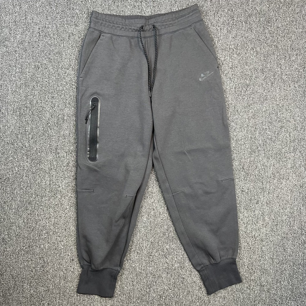 Nike Tech Fleece Joggers Size M Charcoal Grey Tapered Sweatpants Streetwear Gorp — photo 2